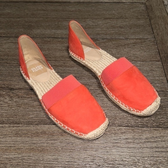 Eileen Fisher Lady-Nu d'Orsay Espadrille Flats - Picture 1 of 8